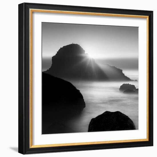 Long sunset at Indian Beach-Moises Levy-Framed Photographic Print