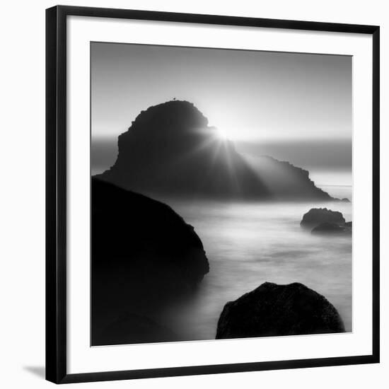 Long sunset at Indian Beach-Moises Levy-Framed Giclee Print