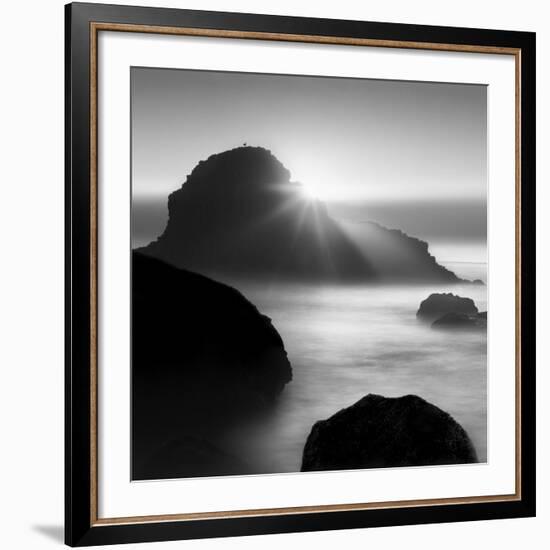 Long sunset at Indian Beach-Moises Levy-Framed Giclee Print