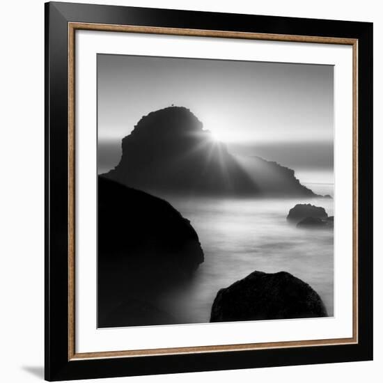 Long sunset at Indian Beach-Moises Levy-Framed Giclee Print