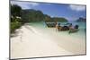 Long-Tail Boats and Beach of Ao Dalam Bay-Stuart Black-Mounted Photographic Print