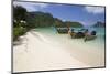 Long-Tail Boats and Beach of Ao Dalam Bay-Stuart Black-Mounted Photographic Print