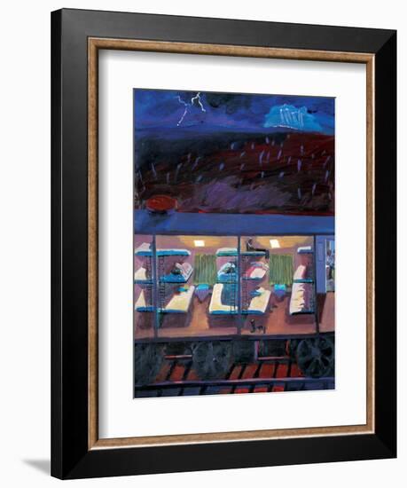 Long Train in Midnight-Zhang Yong Xu-Framed Giclee Print