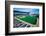 Long view of Baseball diamond and bleachers during professional Baseball Game, Comiskey Park, Il...-null-Framed Photographic Print