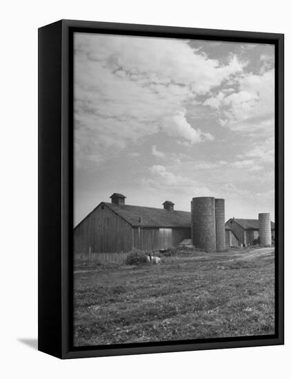 Long View of the Farm-null-Framed Premier Image Canvas