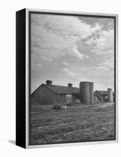 Long View of the Farm-null-Framed Premier Image Canvas