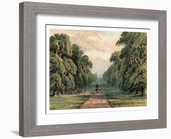 Long Walk, Windsor Park, 1880-F Jones-Framed Giclee Print