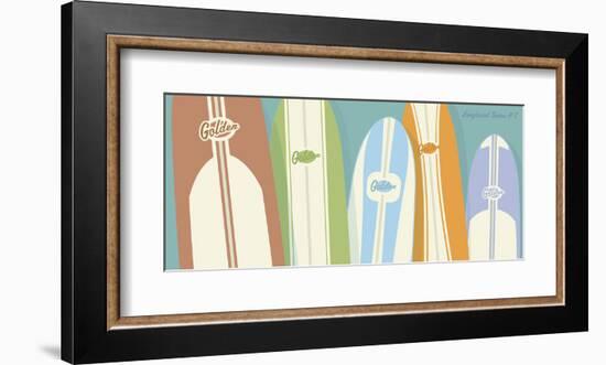 Longboards Surfboard print No. 2-John W^ Golden-Framed Art Print