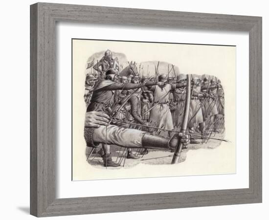 Longbowmen at the Battle of Falkirk-Pat Nicolle-Framed Giclee Print