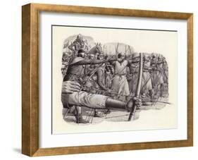 Longbowmen at the Battle of Falkirk-Pat Nicolle-Framed Giclee Print