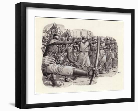 Longbowmen at the Battle of Falkirk-Pat Nicolle-Framed Giclee Print