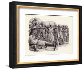 Longbowmen at the Battle of Falkirk-Pat Nicolle-Framed Giclee Print