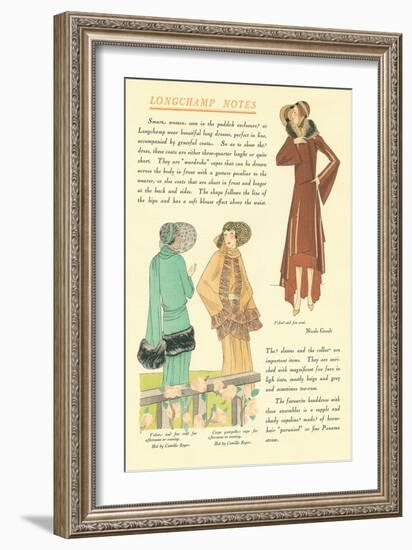 Longchamp Notes-null-Framed Art Print