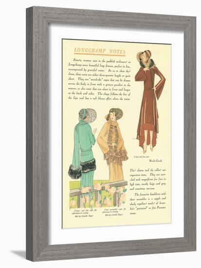 Longchamp Notes-null-Framed Art Print