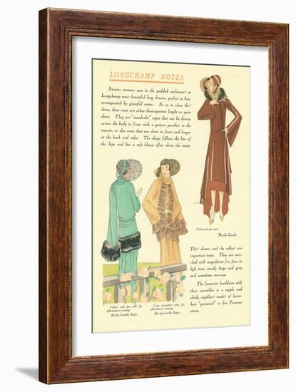 Longchamp Notes-null-Framed Art Print