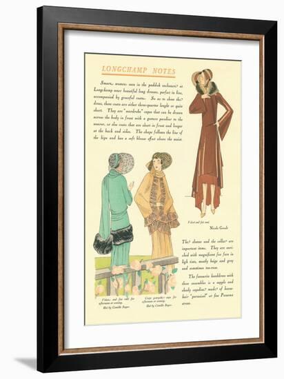 Longchamp Notes-null-Framed Art Print