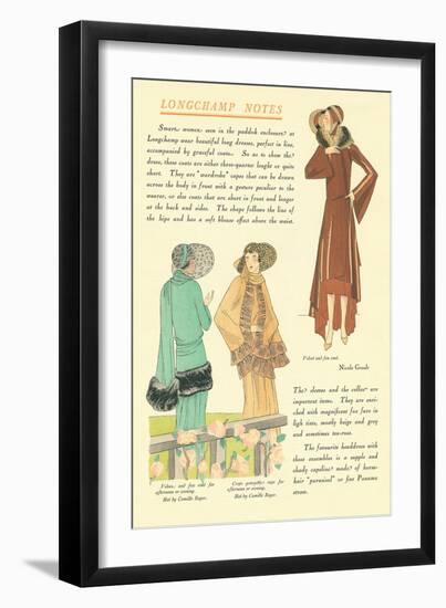 Longchamp Notes-null-Framed Art Print