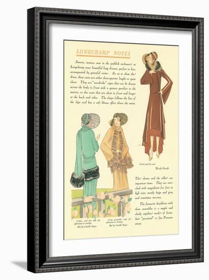 Longchamp Notes-null-Framed Art Print