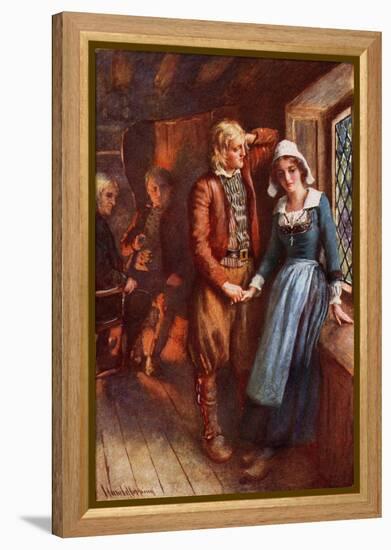 Longfellow- Evangeline, A Tale of Acadie-Harold Copping-Framed Premier Image Canvas