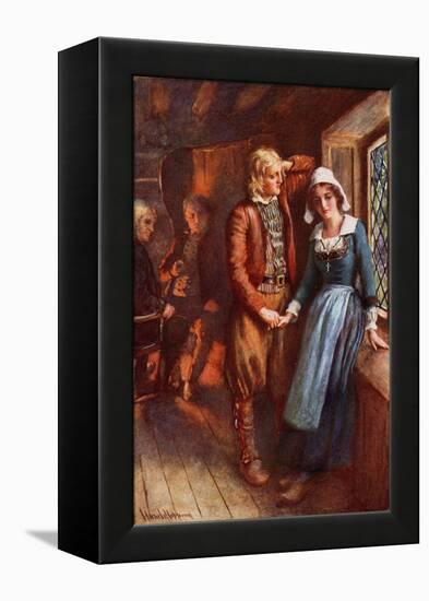 Longfellow- Evangeline, A Tale of Acadie-Harold Copping-Framed Premier Image Canvas