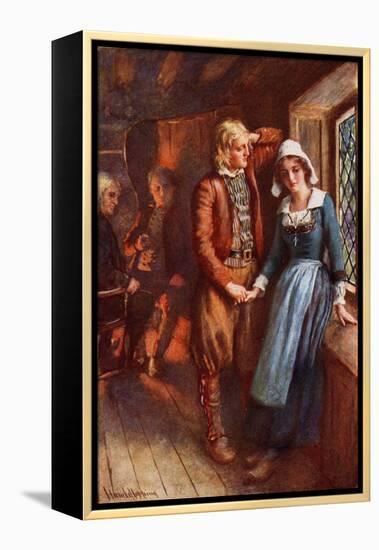 Longfellow- Evangeline, A Tale of Acadie-Harold Copping-Framed Premier Image Canvas