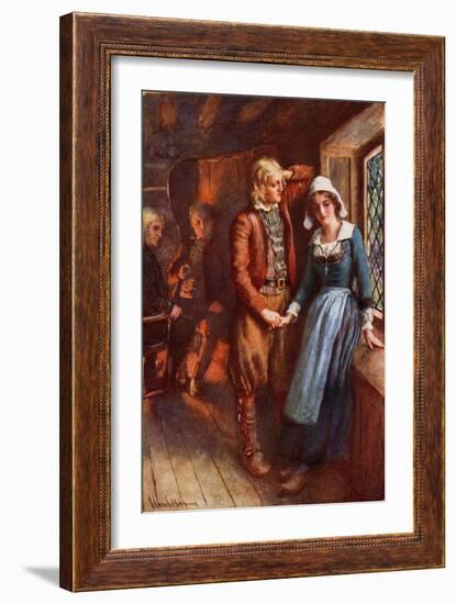 Longfellow- Evangeline, A Tale of Acadie-Harold Copping-Framed Giclee Print