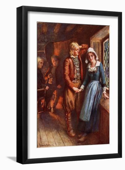 Longfellow- Evangeline, A Tale of Acadie-Harold Copping-Framed Giclee Print