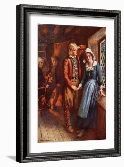 Longfellow- Evangeline, A Tale of Acadie-Harold Copping-Framed Giclee Print