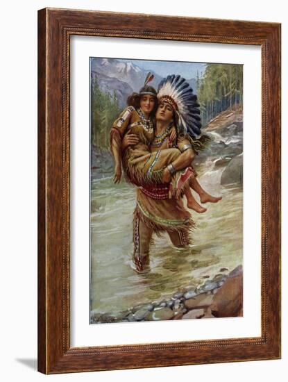 Longfellow- Hiawatha-Harold Copping-Framed Giclee Print