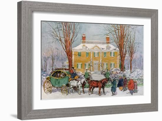 Longfellow House, Cambridge, Massachusetts, USA, C18th Century-James Preston-Framed Giclee Print