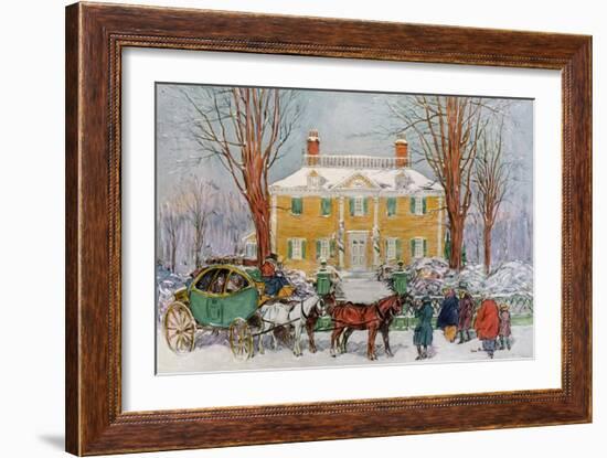 Longfellow House, Cambridge, Massachusetts, USA, C18th Century-James Preston-Framed Giclee Print