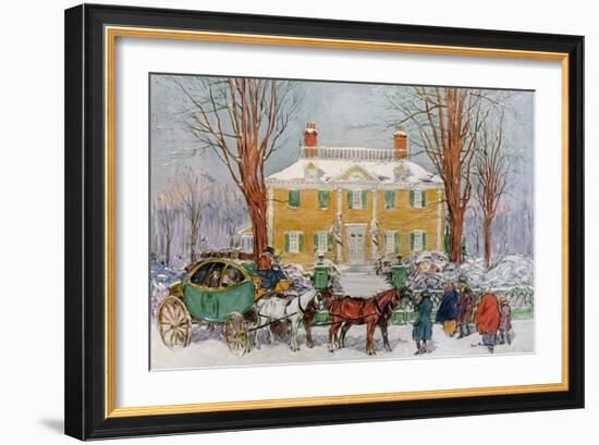 Longfellow House, Cambridge, Massachusetts, USA, C18th Century-James Preston-Framed Giclee Print