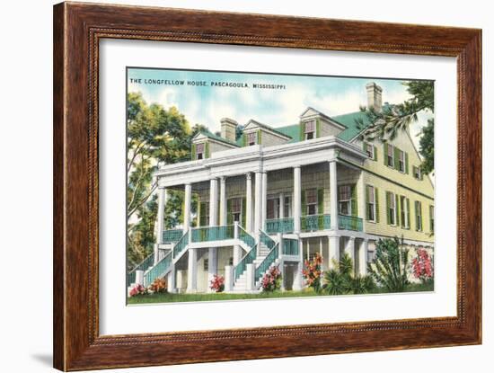 Longfellow House, Pascagoula, Mississippi-null-Framed Art Print