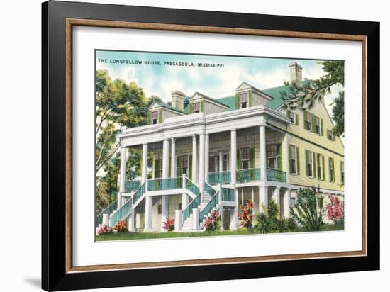 Longfellow House, Pascagoula, Mississippi-null-Framed Art Print