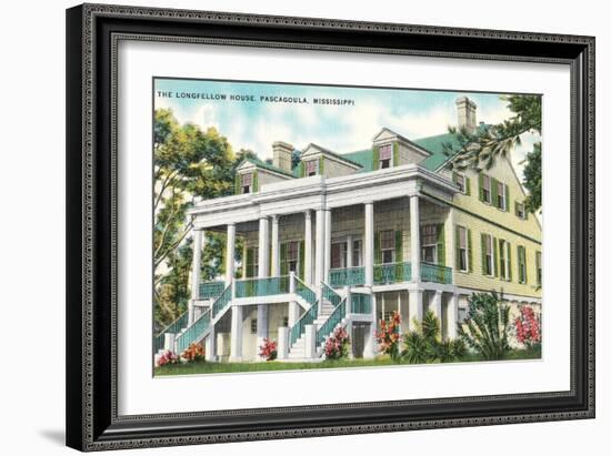 Longfellow House, Pascagoula, Mississippi-null-Framed Art Print