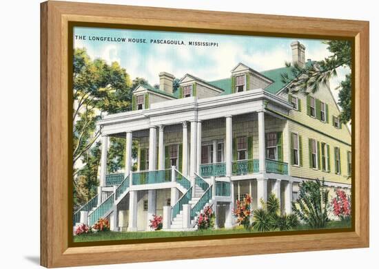 Longfellow House, Pascagoula, Mississippi-null-Framed Stretched Canvas