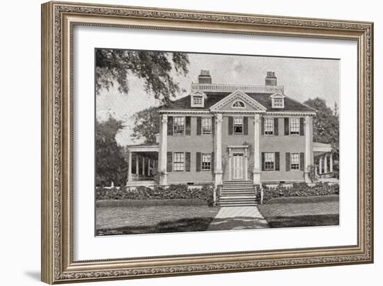 Longfellow's Home. Craigie House-null-Framed Giclee Print