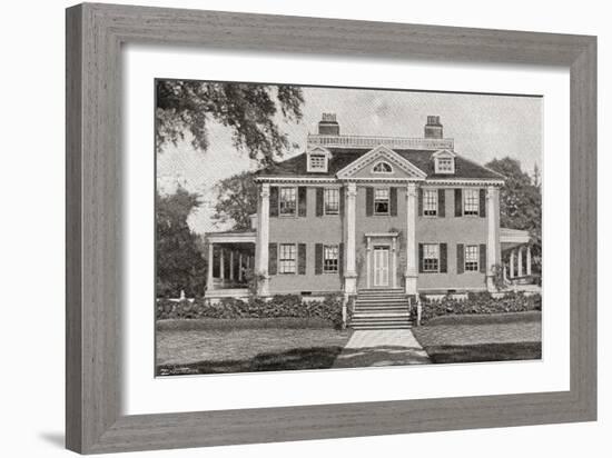 Longfellow's Home. Craigie House-null-Framed Giclee Print