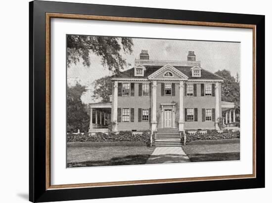 Longfellow's Home. Craigie House-null-Framed Giclee Print