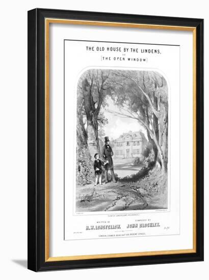 Longfellow's House, C1880-null-Framed Giclee Print