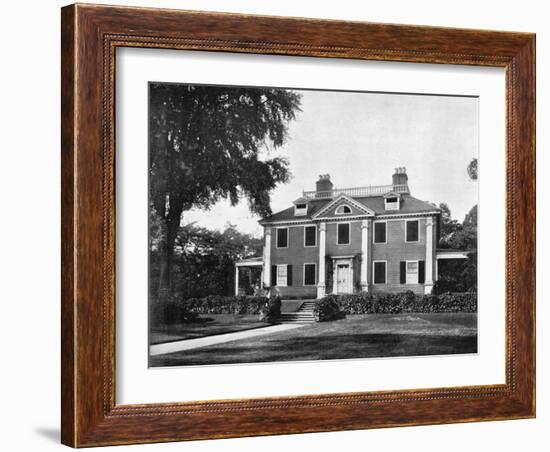 Longfellow's House, Cambridge, Massachusetts, USA, 1893-John L Stoddard-Framed Giclee Print