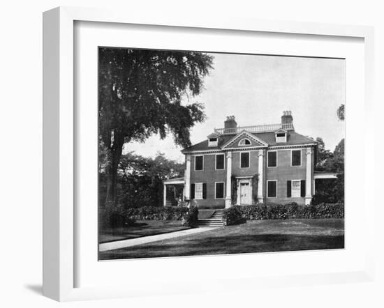 Longfellow's House, Cambridge, Massachusetts, USA, 1893-John L Stoddard-Framed Giclee Print