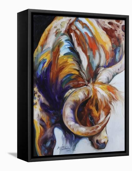 Longhorn Abstract-Marcia Baldwin-Framed Premier Image Canvas