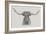 Longhorn Bull-null-Framed Art Print