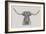 Longhorn Bull-null-Framed Art Print