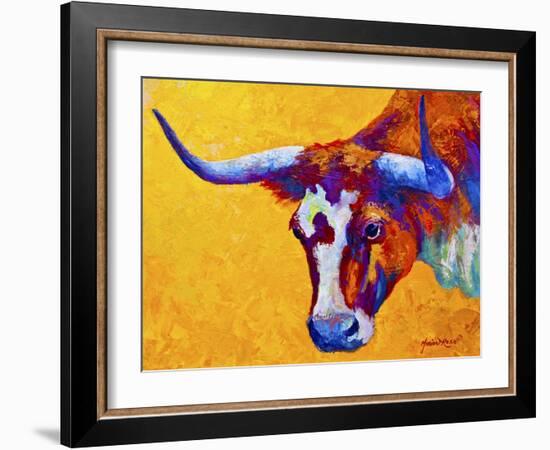 Longhorn Portrait-Marion Rose-Framed Giclee Print