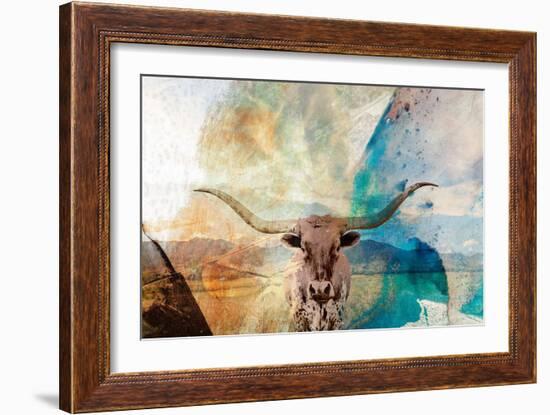 Longhorn-Sisa Jasper-Framed Art Print