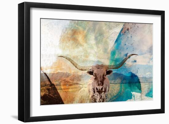 Longhorn-Sisa Jasper-Framed Art Print