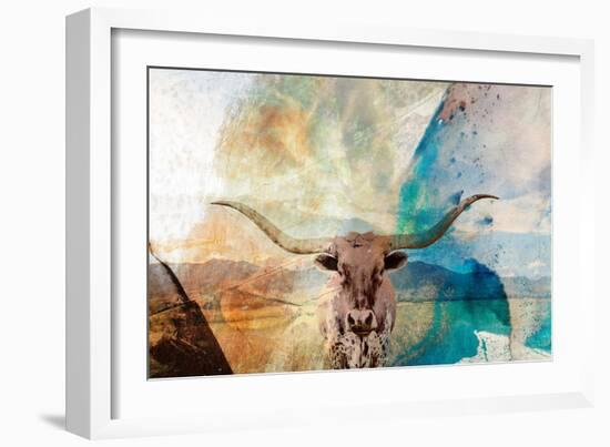 Longhorn-Sisa Jasper-Framed Art Print
