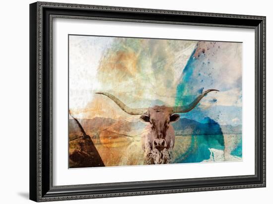 Longhorn-Sisa Jasper-Framed Art Print